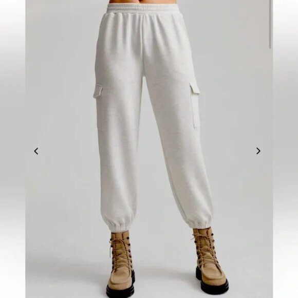 Varley Clarice Pants in Ivory Marl, Sz Medium NWT - Picture 3 of 8
